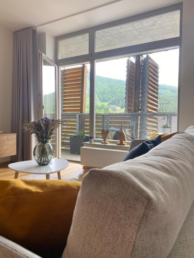 Luxusni Apartman U Sjezdovek S Garazi Harrachov Kültér fotó